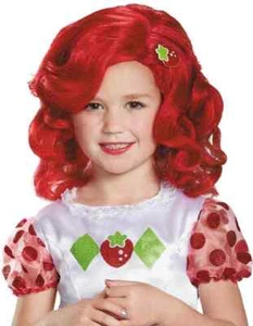 Strawberry Shortcake Wig Red Fancy Dress Up Halloween Child Costume Accessory - Picture 1 of 1