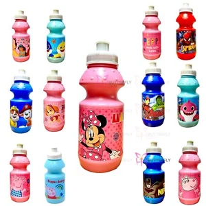 Kids Drinking Bottle Pop Up BPA FREE Plastic School Water Drinks Kids Childs  - Picture 1 of 44