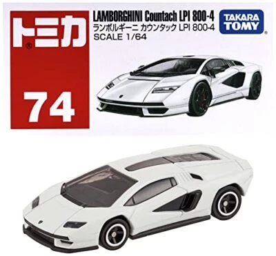 TAKARA TOMY "Tomica No. Coche miniatura 74 Lamborghini Countach LPI 800-4 (caja)" Foto 1 de 4