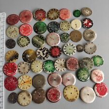 Women's WATCH DIALS round Steampunk Art or for parts Vintage 50 pcs