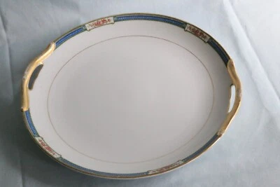 PLATO REDONDO PARA SERVIR Noritake Grosvenor con asas 9.5" tiene más artículos Foto 1 de 4