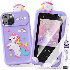 Kids Smart Phone Toys for Girls,Unicorn Gift Toys for Girls Ages 3-9 Purple - Picture 1 of 7