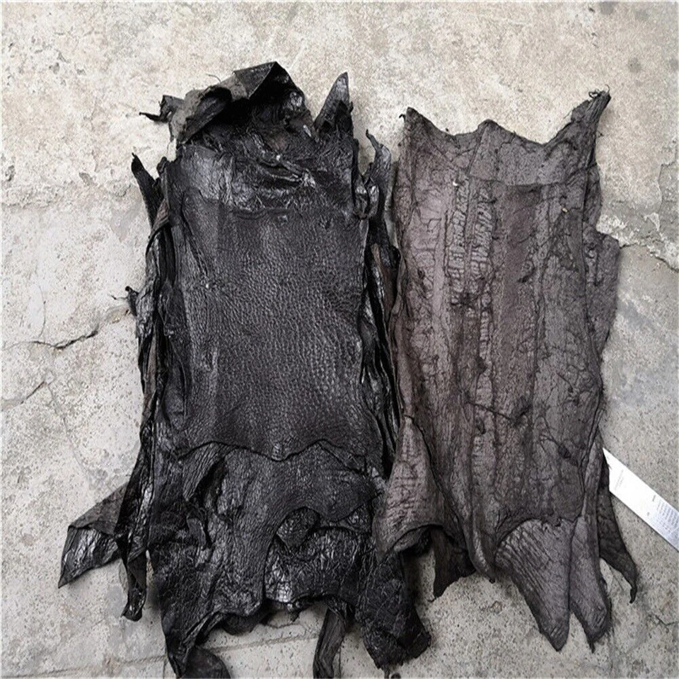 2 PIEZAS Cuero Genuino Cuello Avestruz Piel Cuero Real Multicolor Cuero Avestruz Foto 1 de 4