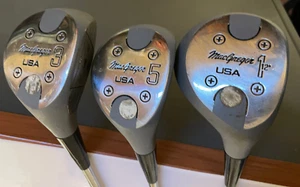 Vintage Set MacGregor USA Wood Set 1, 3, & 5 Drivers Multistep Excellent Cond - Picture 1 of 8