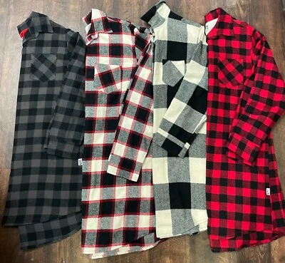 Lazy One Flannel PJ Button Up/Nightshirt Unisex, CHOOSE Style - Image 1 of 4