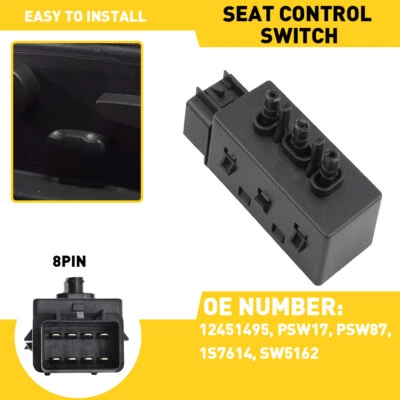 Power Seat Switch for 07 - 2014 Cadillac Escalade Chevy Silverado Suburban Tahoe - Imagem 1 de 4