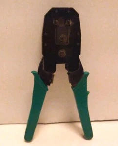 OUBAOTOOL Telecom Crimp Tool for Modular Connectors 4P 6P 8P w/ Stripper Cutter - Picture 1 of 7