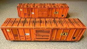 Athearn HO Scale FNM Genesse & Wyoming Boxcar Model Set - Picture 1 of 5