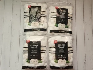 (4er Pack) Super Jumbo Wattebäusche 100% Reine Baumwolle 70 Ct Pro Beutel Gesamt 280 Ct - Bild 1 von 2