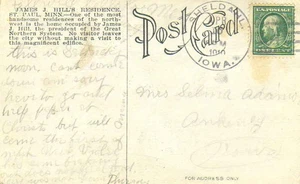 Iowa Sheldahl 1910 Doane 3/4 PC algo de desgaste de borde. - Imagen 1 de 1