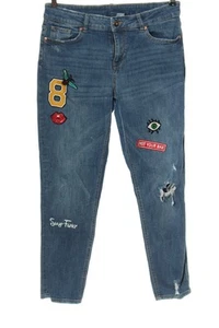 H&M Vaquero de talle alto Mujeres Talla EU 38 azul look casual - Imagen 1 de 5