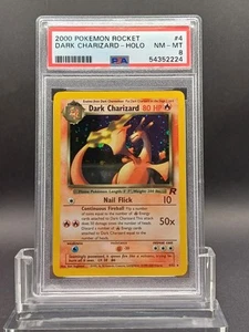 Pokemon Dark Charizard Team Rocket Holo #4/82 PSA 8 Near Mint - Picture 1 of 2