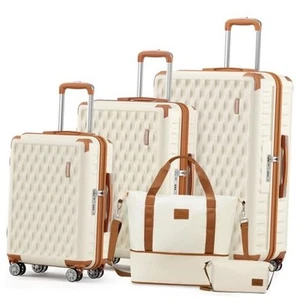 Luggage Sets 3 Piece with Duffel Bag, Hard Shell Carry on Suitcase with - Picture 1 of 7
