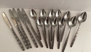 Lot Oxford Hall Stainless Flatware Japan OXH140 Discontinued 17 Pieces - Picture 1 of 7