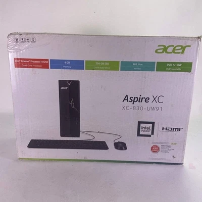 New Acer Aspire XC XC-830-UW91 1425D 2.0GHz 4GB RAM 256GB SSD - Image 1 of 4
