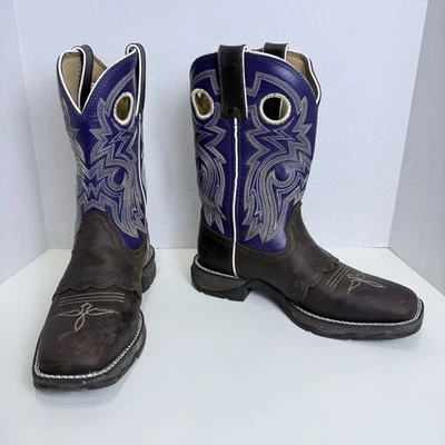 Botas de Vaquero Durango Lady Rebel Western para Mujer 6 Marrón Púrpura Puntera Cuadrada RD3576 Foto 1 de 4