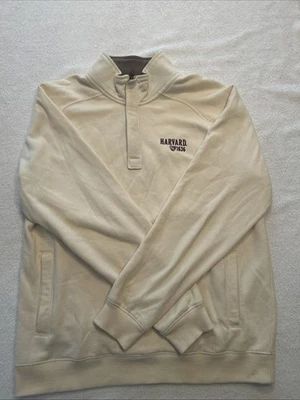 Harvard 1636 Beige Quarter-Zip Pullover Sweatshirt Gear For Sports  - Image 1 of 4