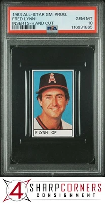 ALL-STAR GAME PROGRAM INSERTOS CORTE A MANO FRED LYNN 1983 PSA 10 Foto 1 de 3