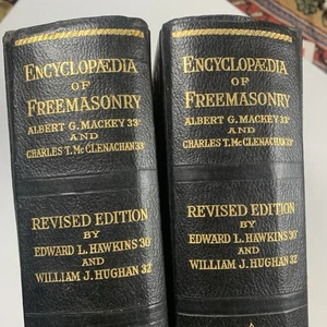 2 Volume Set 1921 Encyclopaedia Of Freemasonry Albert Mackey New and Revised - Picture 1 of 17