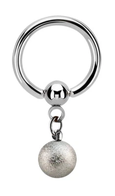 Íntimo Piercing Joya -anillo de Sujeción Bcr a Elegir 1,2mm O 1,6mm con Esfera