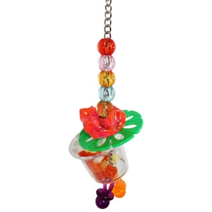 Forage Cup with Beads - Cage Accessory - Sugar Glider Parrot Chinchilla & More - Picture 1 of 8