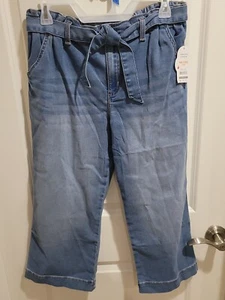 Wonder Nation Girls Wide Leg Elastic Waist Denim Jeans Size XXL(18) - NWT - Picture 1 of 11