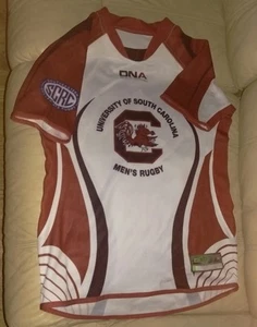 S.CAROLINA GAMECOCKS RUGBY FOOTBALL CLUB WHITE TEAM JERSEY SZ MED NWOT - Picture 1 of 3