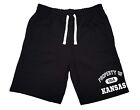 Men's Property Of Kansas USA H956 Black Fleece shorts sweatpants College State