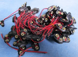 9v Battery Plug Power Clip - LOT - Picture 1 of 1