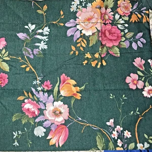 3 Adrian Foamback gefütterte Ballon Fenster Volants Jäger grün Blumen Vintage - Bild 1 von 5