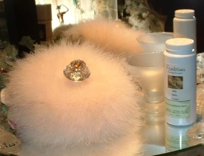 Renditions 6 oz Perfumed Dusting Powder with Puff & Stand  ~ Belle Florale - Image 1 of 4