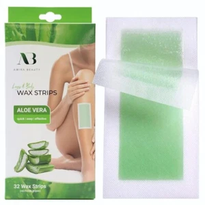 Hair Removal Wax Strips for Body Legs Pre Applied Waxing 32 double sided large - Picture 1 of 6