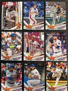 2017 Topps Opening Day New York Mets Team Set 9 Cards - Picture 1 of 1