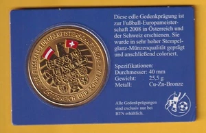 Gedenkprägung zur Fußball-Europameisterschaft 2008 in Österreich und der Schweiz - Bild 1 von 2