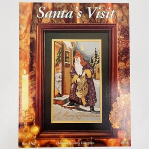 Just Cross Stitch Santa's Visit Pattern #162 Leaflet Cathy Livingston - Picture 1 of 5