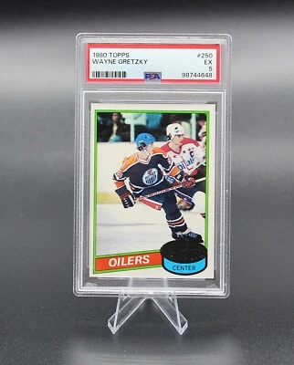 1980 Topps #250 Wayne Gretzky HOF  PSA 5 Fresh Slab - Image 1 of 2