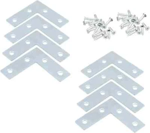 Pack of 40 Stainless Steel Flat Corner Braces 90° Right Angle 2 Inch Durable - Picture 1 of 7