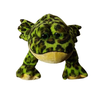 Ganz Webkinz Bullfrog Plush Stuffed Toy Animal Spotted Green Yellow - Image 1 of 4