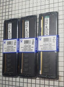 3x Kingston DDR4 2400MHz 8GB UDIMM (KVR24N17S/8) desktop Memory