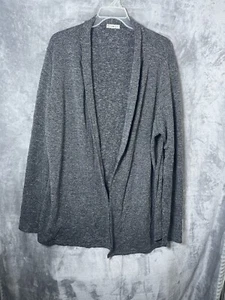 H2H Women’s Open Front Cardigan Long Sleeve Black / White Size 3X - Picture 1 of 6