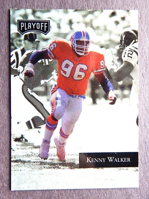 Kenny Walker #49 Playoff 1992 Football Card (Denver Broncos) LN - Image 1 of 2