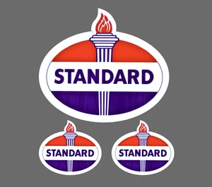 Calcomanía adhesiva de vinilo de aspecto vintage Standard Oil Co Std Oil Gas 3,5" - 3 por 1 - Imagen 1 de 1