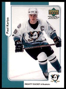 1999-00 UPPER DECK RETRO MCDONALD'S PAUL KARIYA ANAHEIM DUCKS #MCD-1