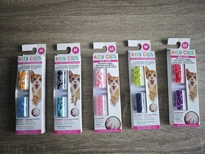 Kitty Caps Nail Protection Cats Various Colours Sizes Big Multibuy Discounts - Image 1 of 4
