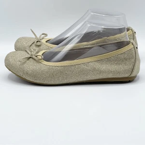 Stuart Weitzman Fannie Ballerina Platinum Noir gold sparkle flats - Women’s 5 - Picture 1 of 11
