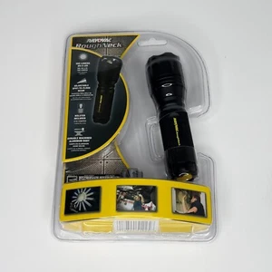 New Rayovac Rough Neck LED 3AAA Tactical Flashlight Black USA Sealed - Picture 1 of 4