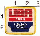 1984 bestickt Vintage Aufbügeln Uniform Aufnäher Olympische Spiele rot weiß blau USA