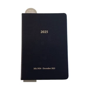 Eccolo Planner July 2024 - Dec 2025 Black Monthly/Weekly 18 Month Medium Agenda - Picture 1 of 7