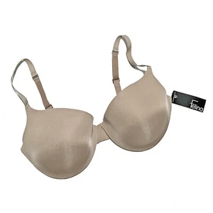 Felina Body Luxe, beige Satin gepolsterter BH mit Bügelstütze, Gr. 38DD - Bild 1 von 3