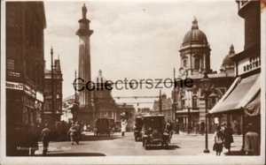 1929 Hull taxis On monument bridge Real photo postcard posted - Picture 1 of 2